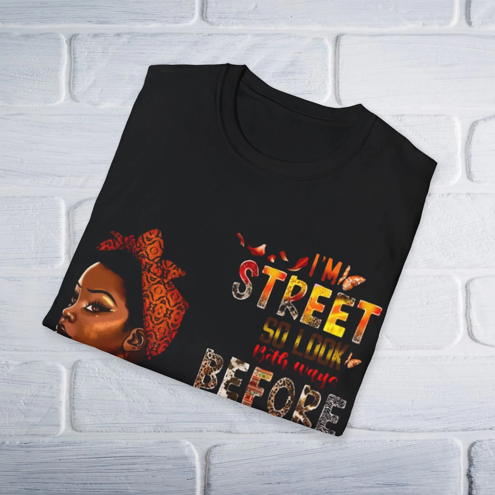 Street Attitude Unisex T-Shirt, Urban Graphic Tee, Cross Me Shirt, Cool Grunge Tee, Retro Style Top