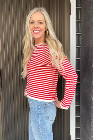 Striped Lightweight Sweater Top