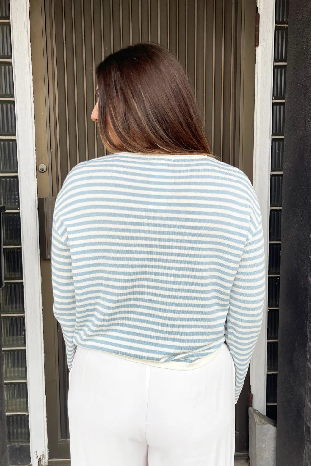Striped Lightweight Sweater Top
