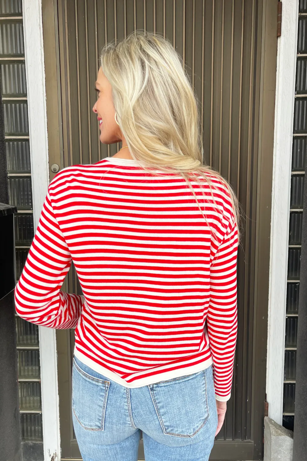 Striped Lightweight Sweater Top