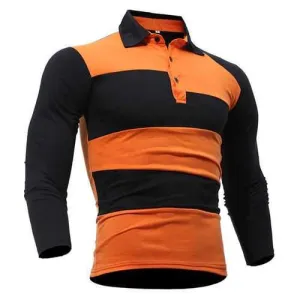 Striped Slim Fit Casual Polo Shirt