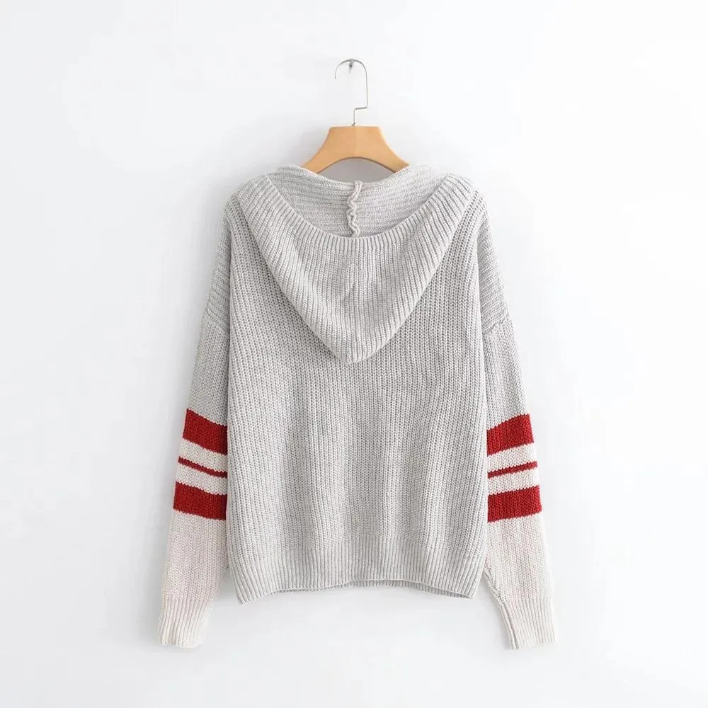 Striped Sweater Hoodie