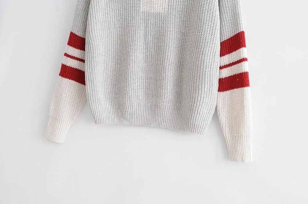 Striped Sweater Hoodie