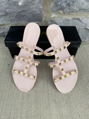 Studded Jelly Sandals