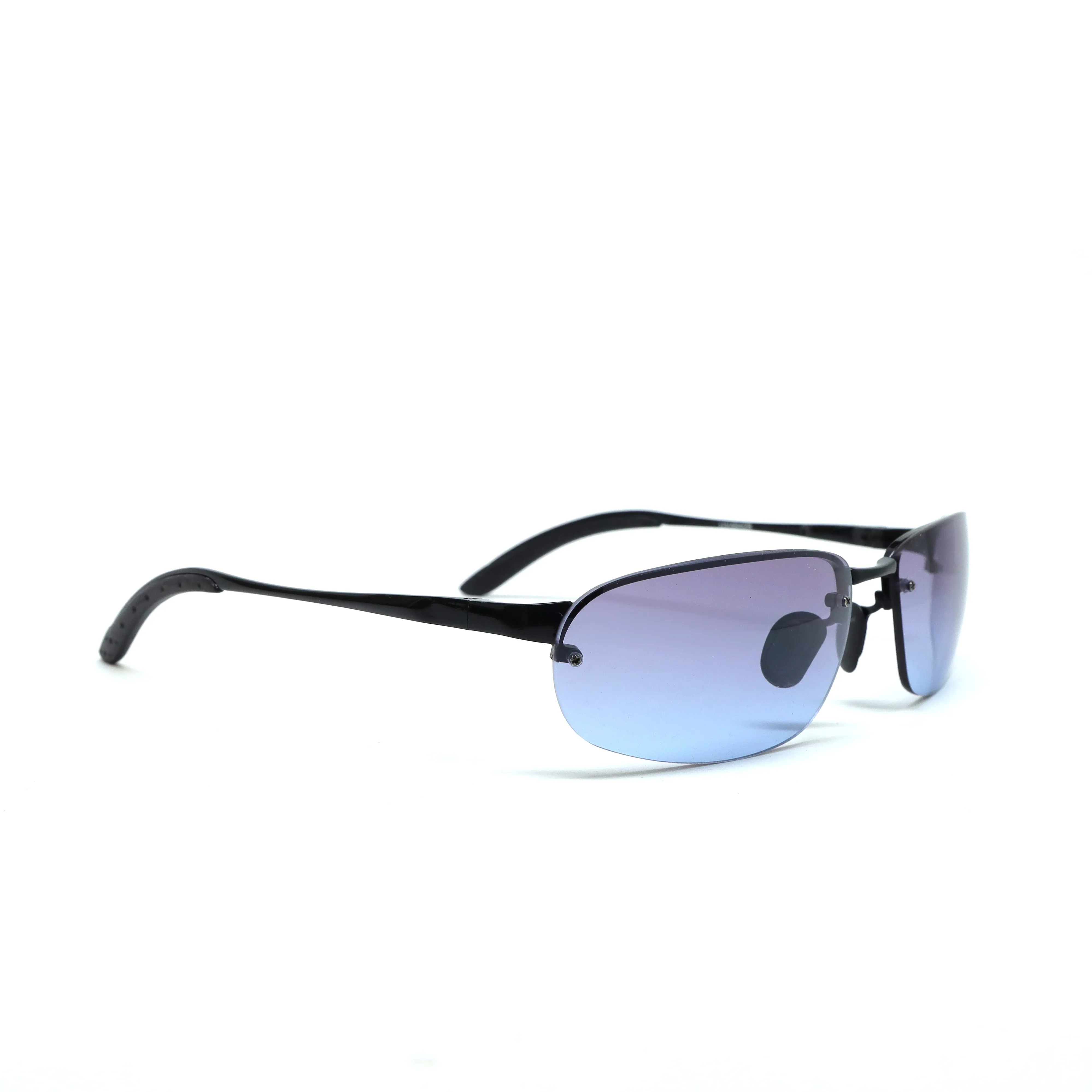 //Style 428// Deluxe Vintage 90s Frameless Metal Sunglasses - Blue