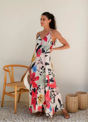 Sunset Maxi Dress (Lilies)