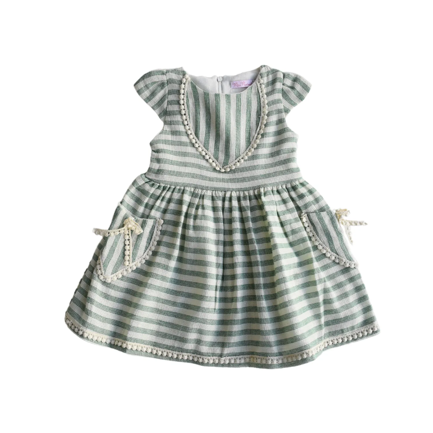Sunshine Stripes Girls Cotton Dress
