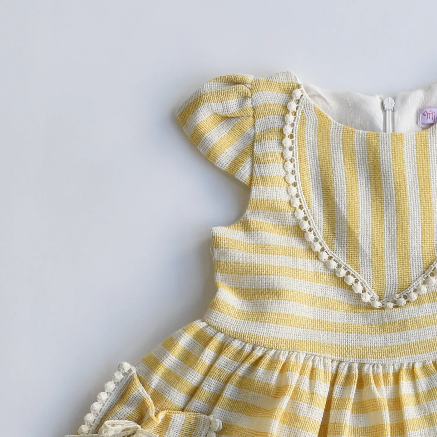 Sunshine Stripes Girls Cotton Dress