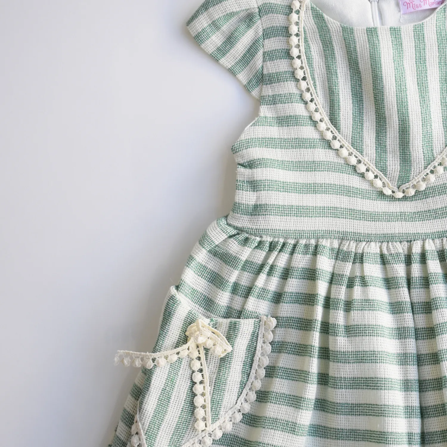 Sunshine Stripes Girls Cotton Dress