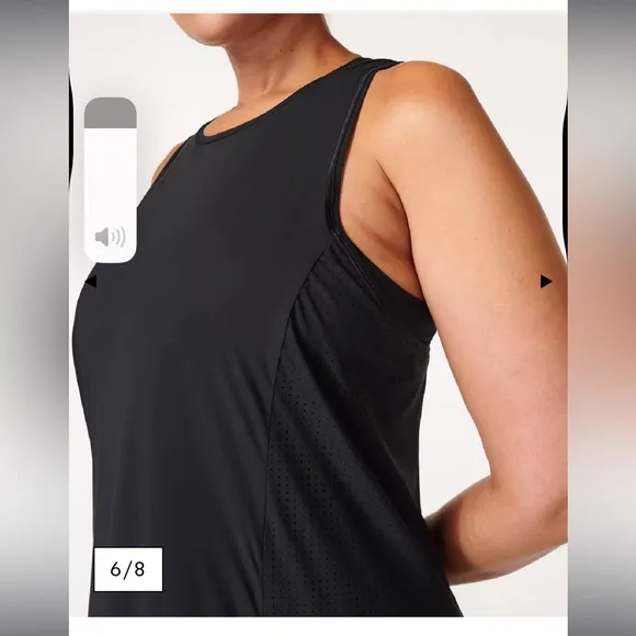 Sweaty Betty Explorer Ace Midi Dress Black sz S