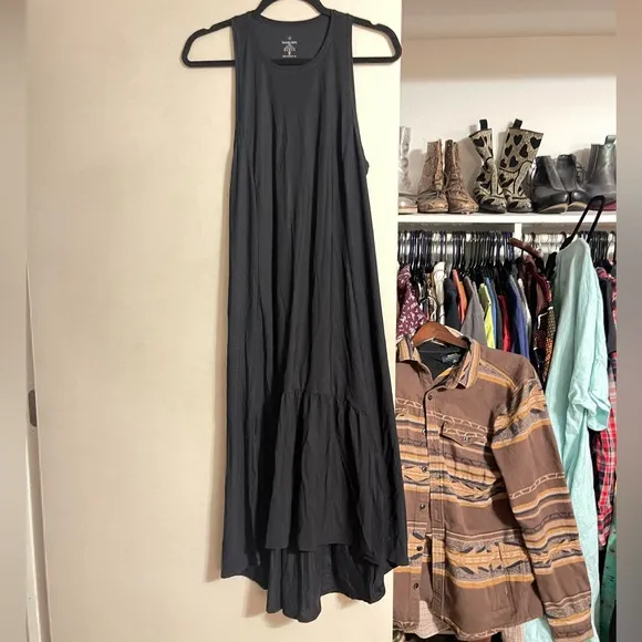 Sweaty Betty Explorer Ace Midi Dress Black sz S