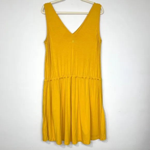 SWEATY BETTY Golden Yellow Take it Easy Dress Size L / 12