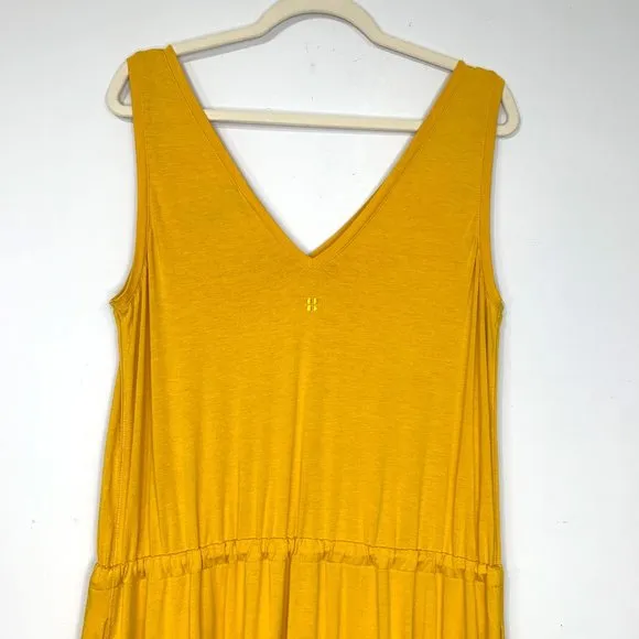 SWEATY BETTY Golden Yellow Take it Easy Dress Size L / 12