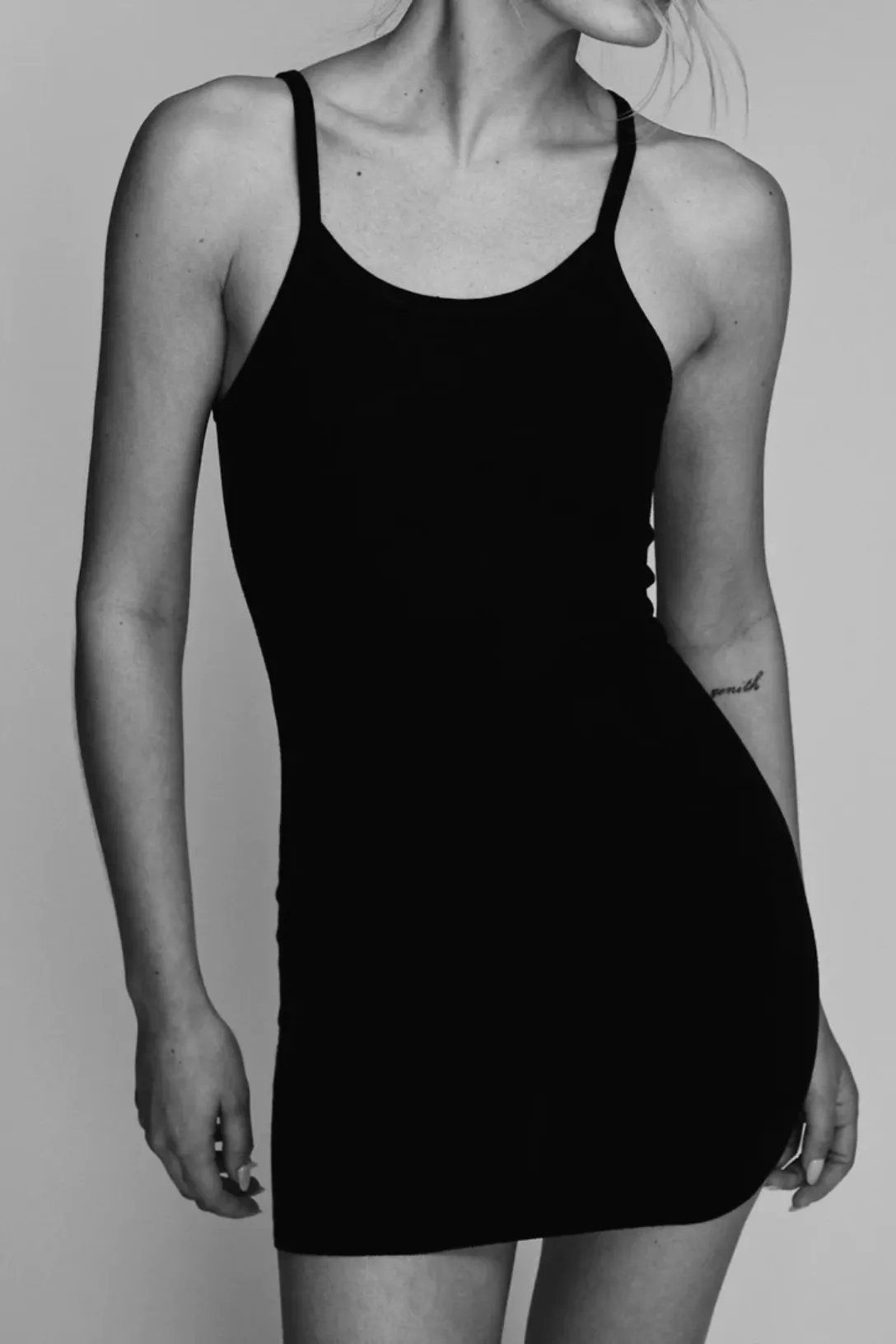 Tank Dress Mini Black