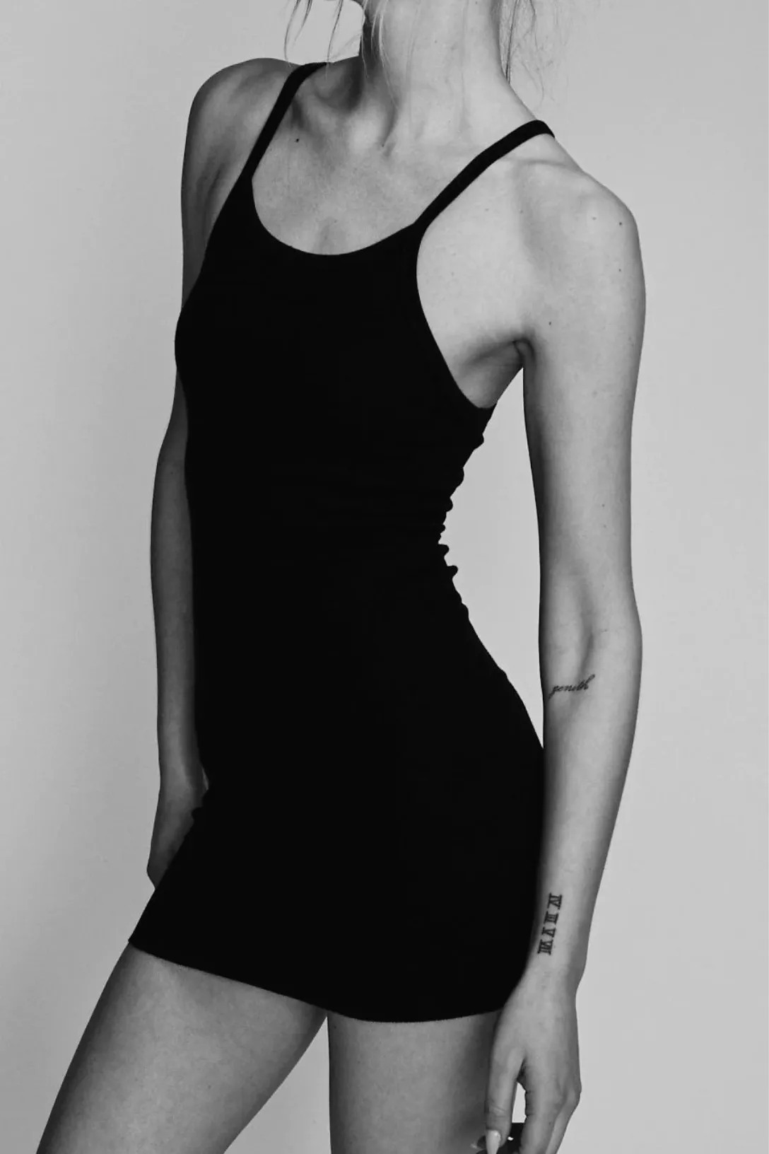 Tank Dress Mini Black