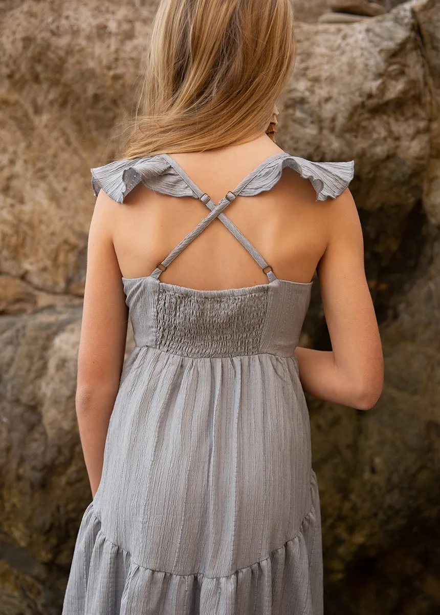Tara Dress in Blue Dust