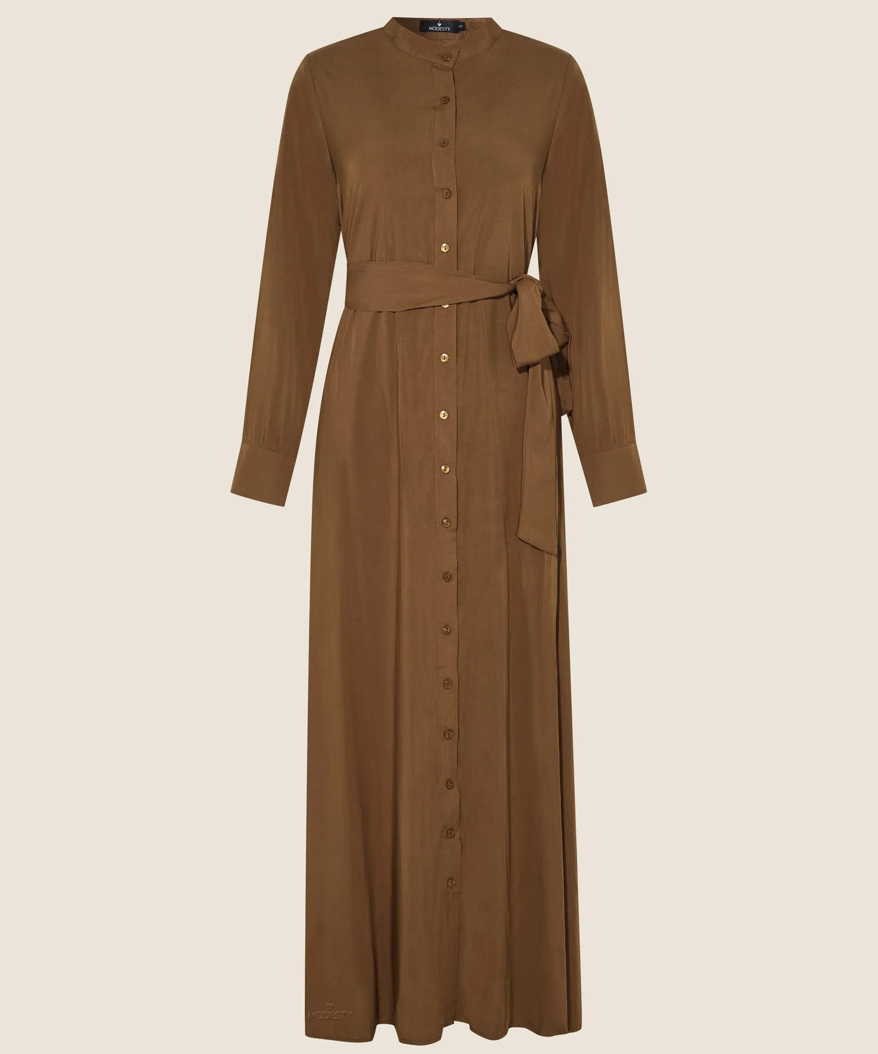 Teak Button Down Dress