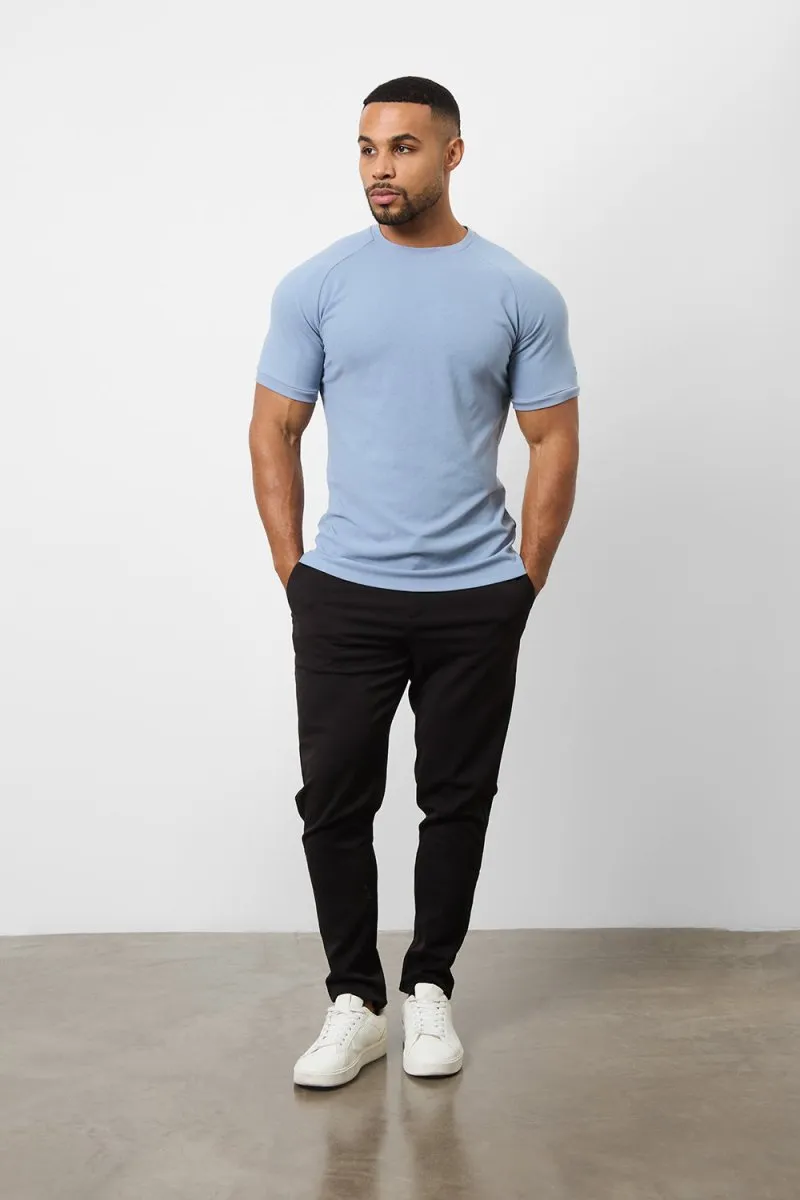 Textured Fashion T-Shirt in Slate Blue
