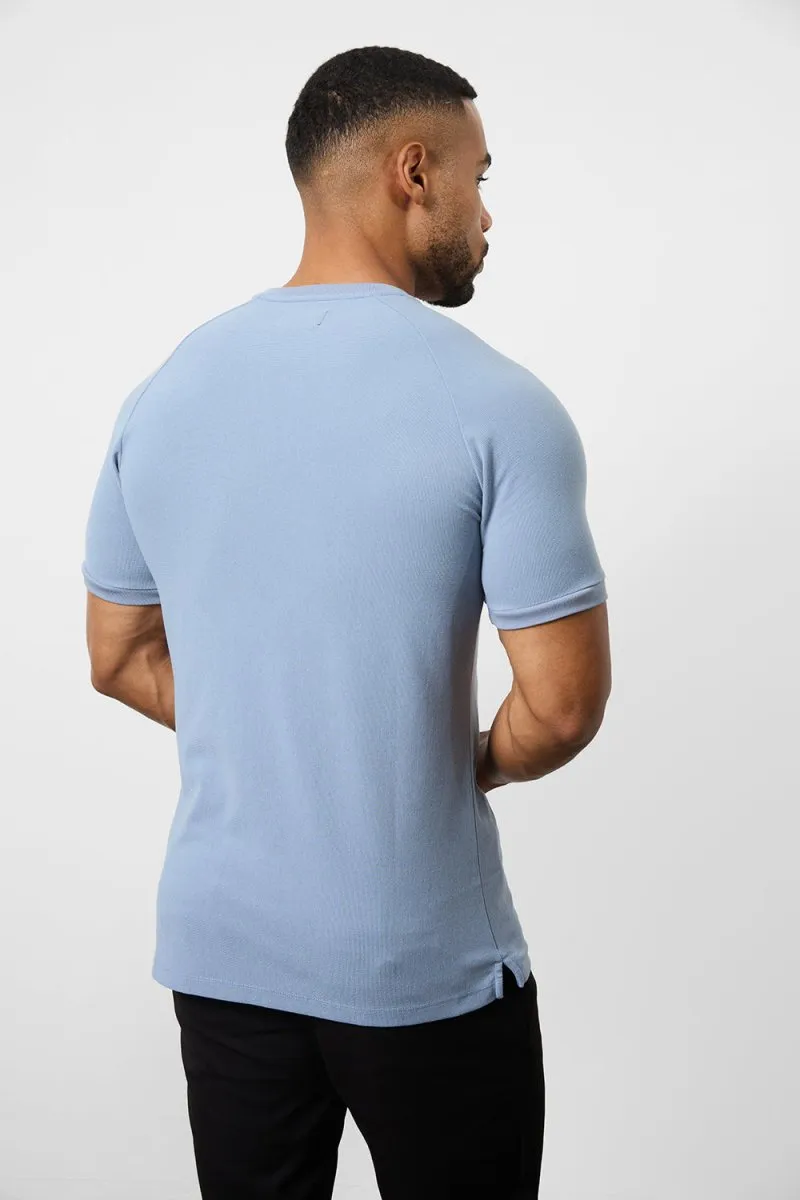 Textured Fashion T-Shirt in Slate Blue