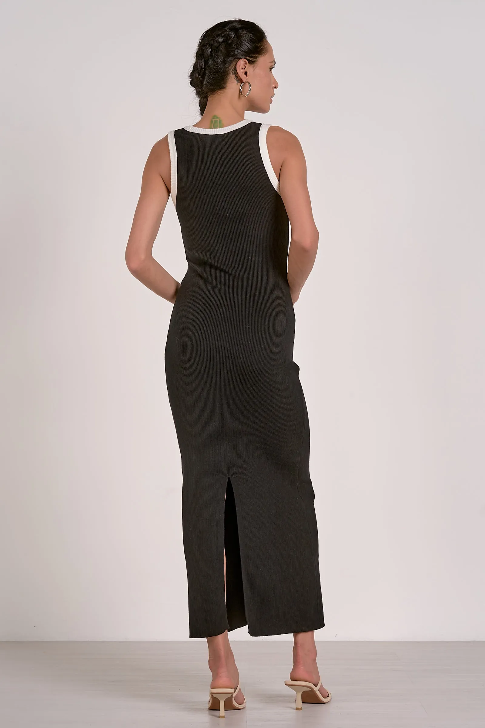 The Gigi Contrast Trim Maxi Dress