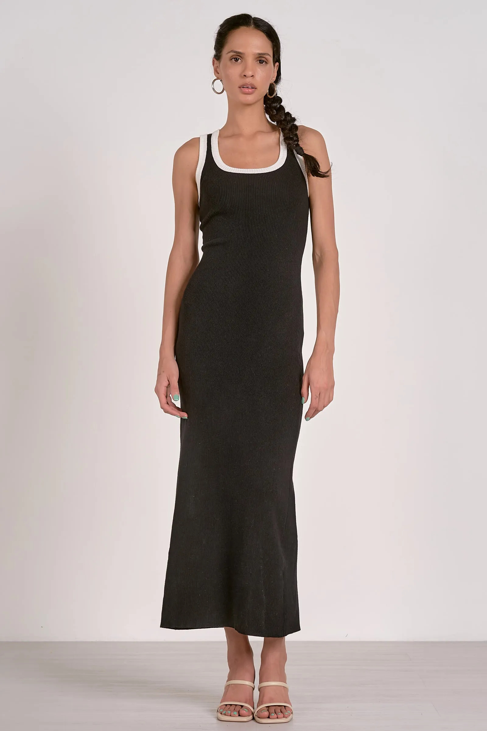 The Gigi Contrast Trim Maxi Dress