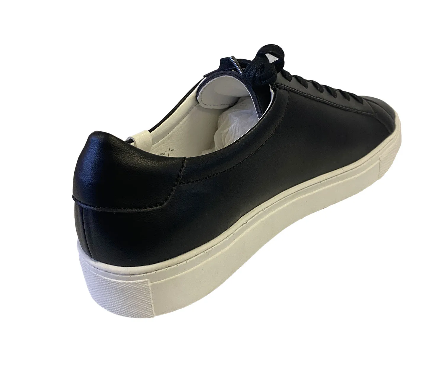 THE HOUSE OF FUTURE Men's Black Low Top Micro-Leather Sneakers EU 44 NIB