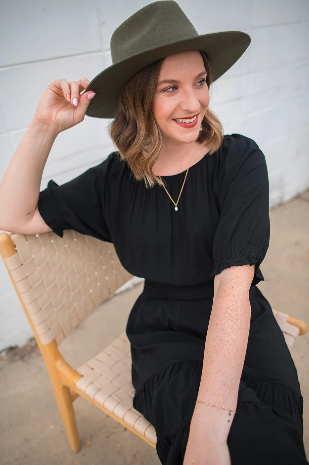 The Joey Smock Dress - Black