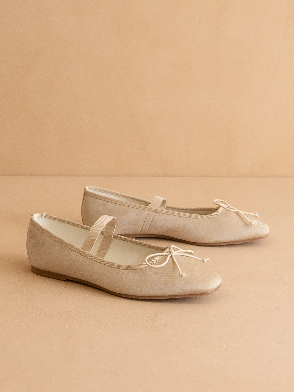 The London | Beige Ballet Pointe Flat
