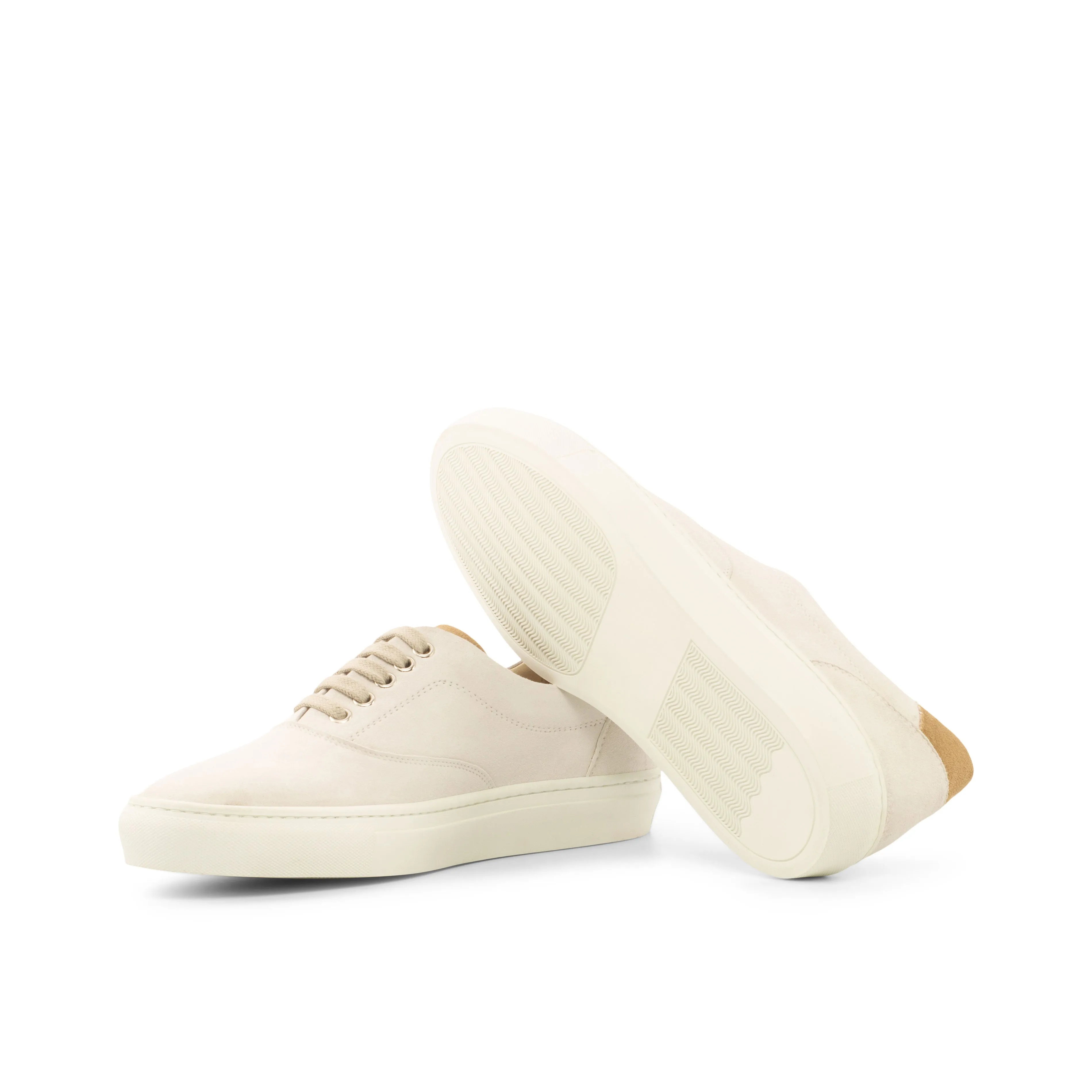 The Tofino Low Top • White Suede