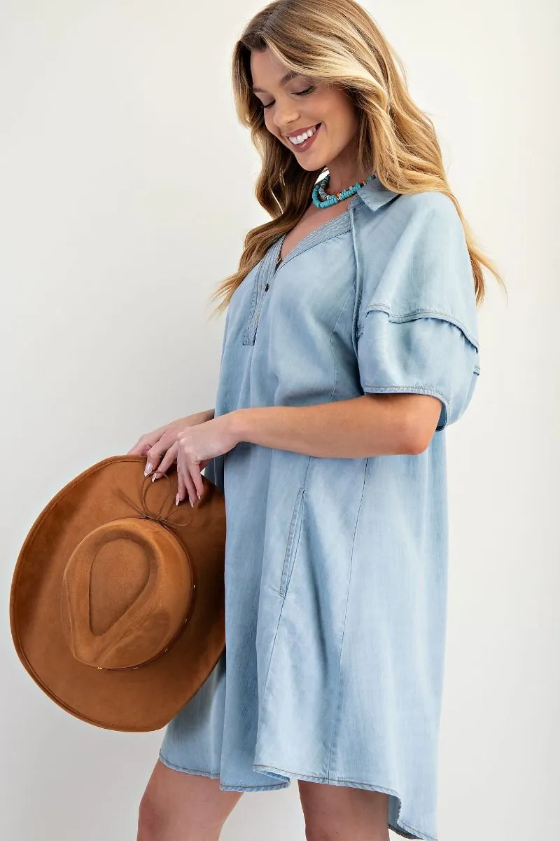 The Washed Chambray Dress