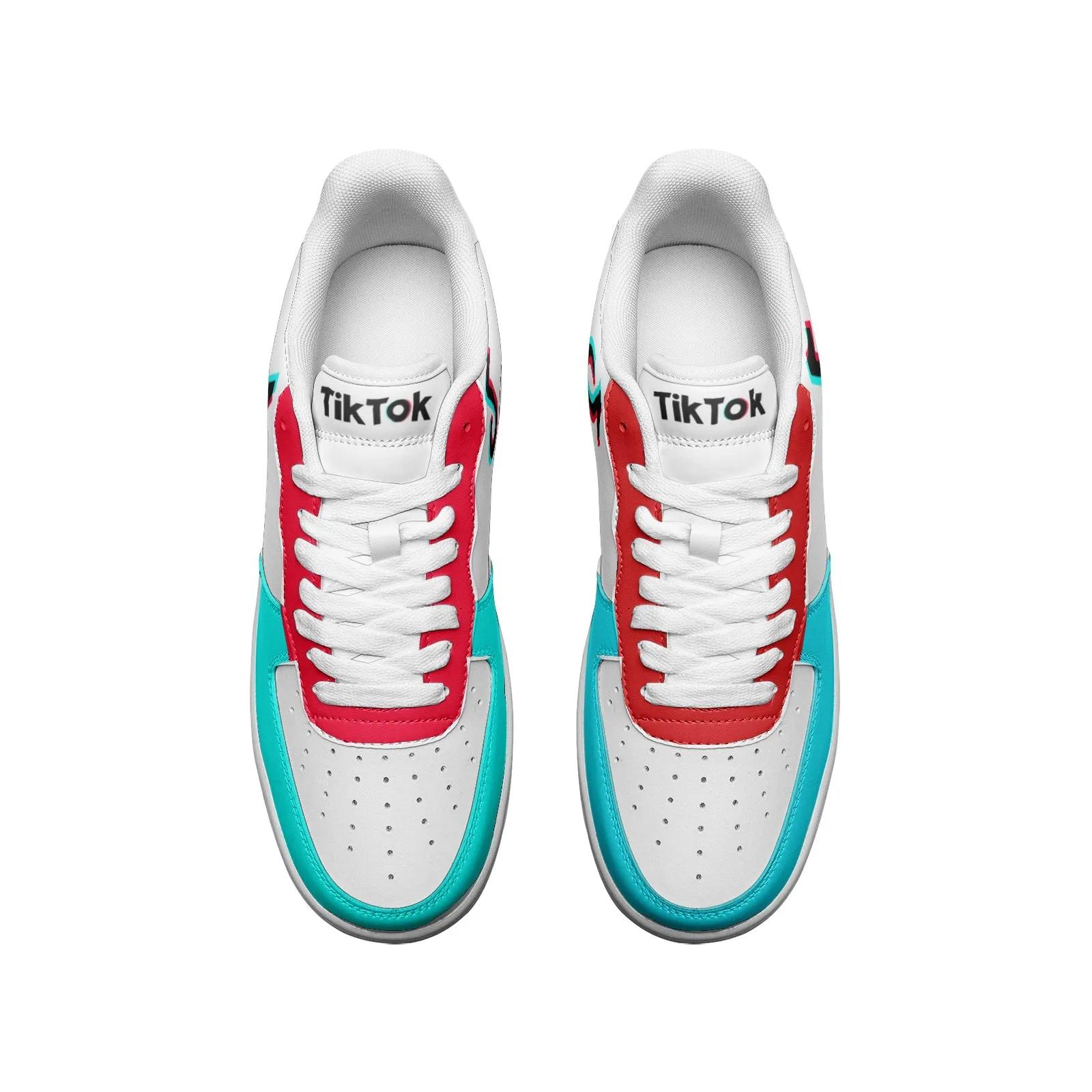 TikTok Unisex Low Top Leather Sneakers - 2 color