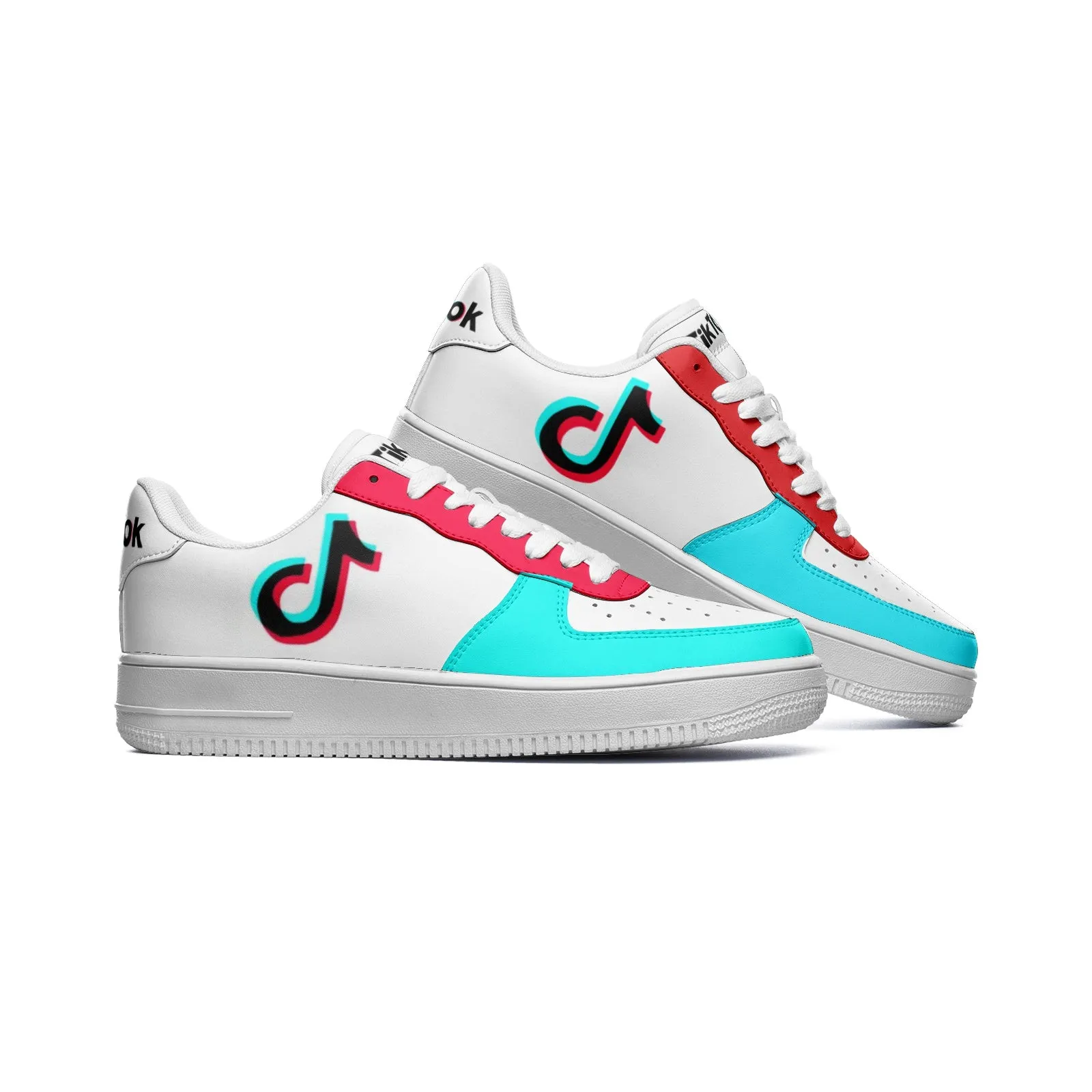 TikTok Unisex Low Top Leather Sneakers - 2 color