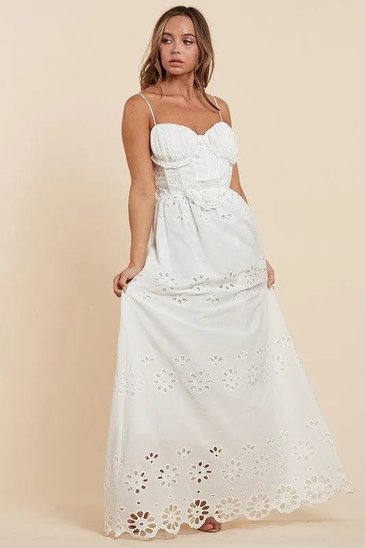 Timeless Elegance White Lace Off-Shoulder Dress