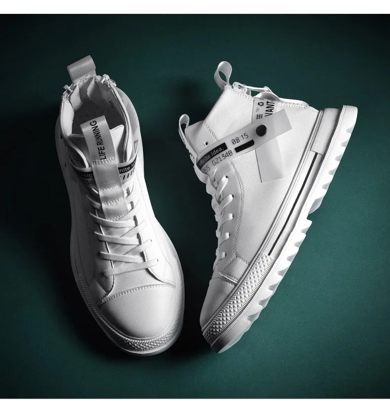 Times New Roman Winter New Men Sneakers Ankle boots High Top Men Shoes Retro leather Casual Men Boots Male Casual boots