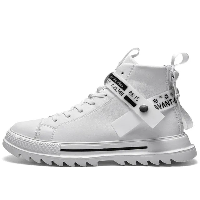 Times New Roman Winter New Men Sneakers Ankle boots High Top Men Shoes Retro leather Casual Men Boots Male Casual boots