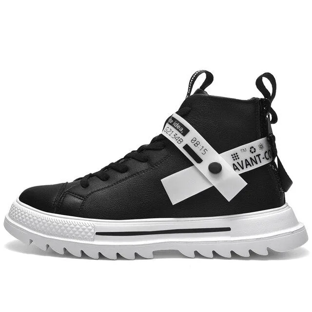 Times New Roman Winter New Men Sneakers Ankle boots High Top Men Shoes Retro leather Casual Men Boots Male Casual boots