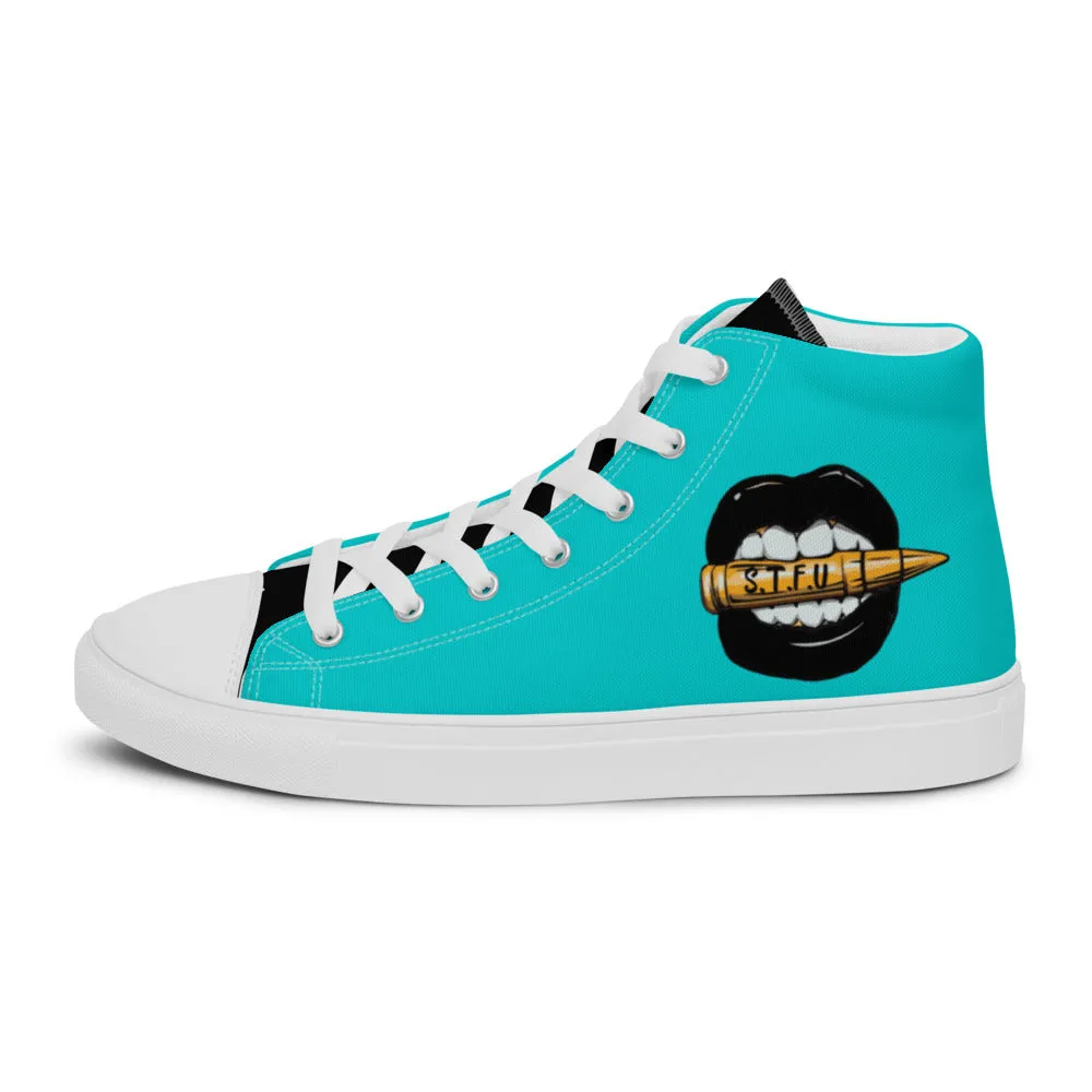 Tony Trixx Chicago Women’s high top canvas shoes - Deep Turquoise
