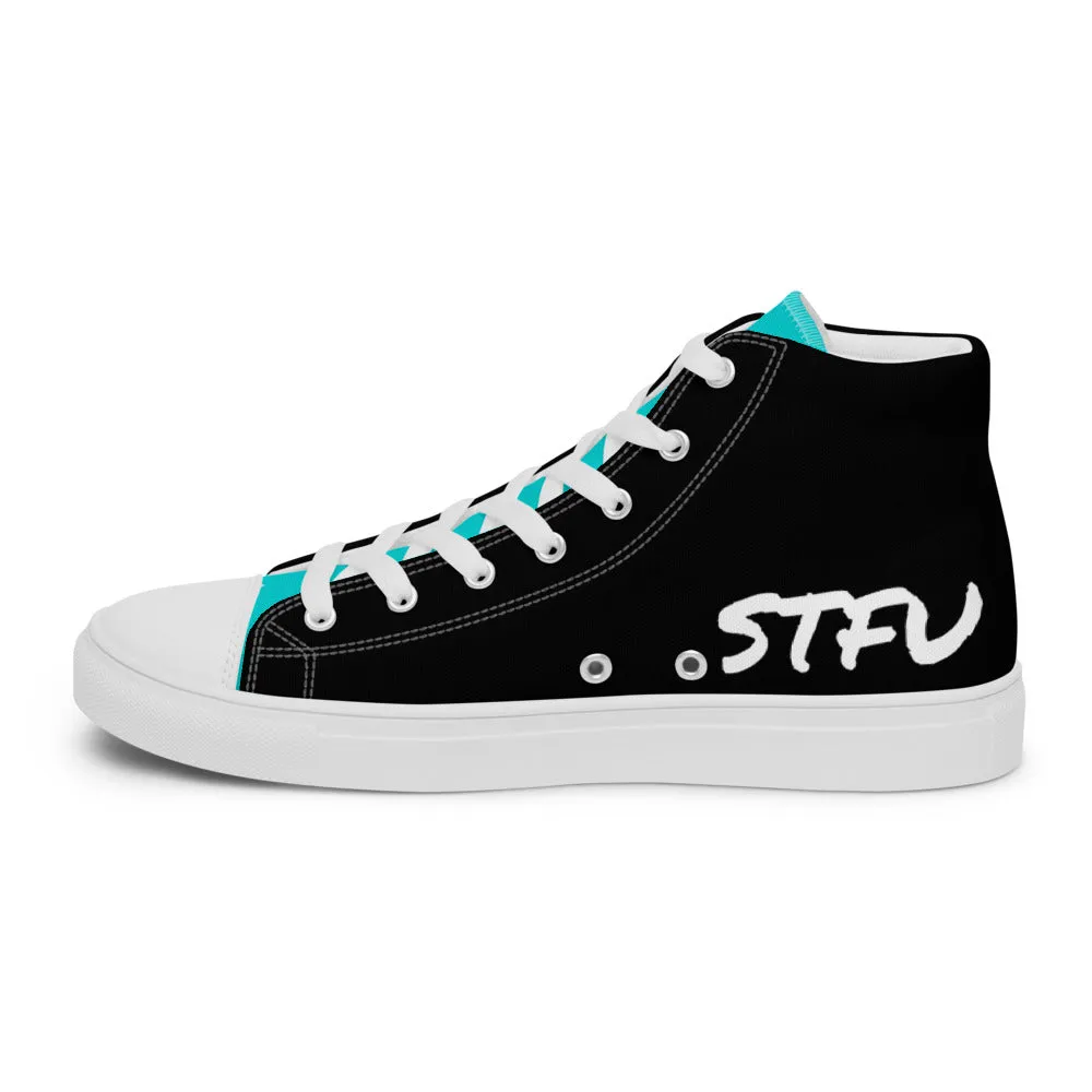 Tony Trixx Chicago Women’s high top canvas shoes - Deep Turquoise