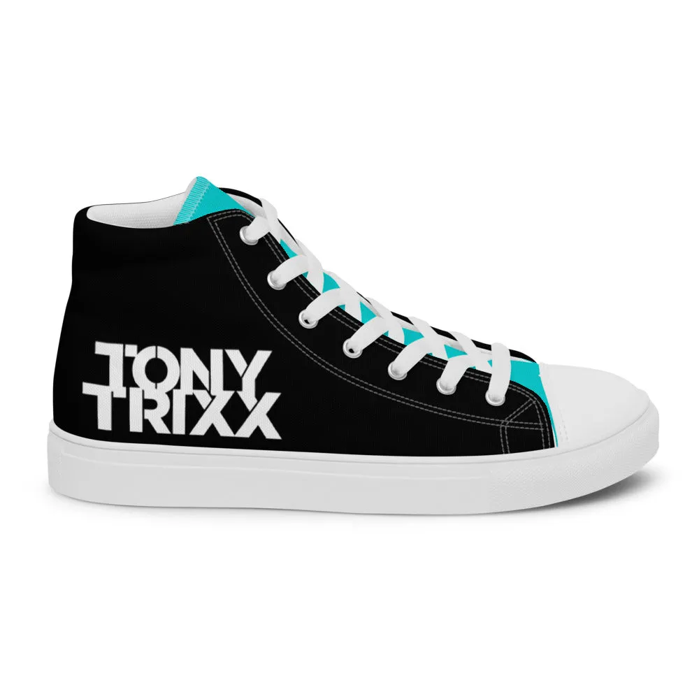 Tony Trixx Chicago Women’s high top canvas shoes - Deep Turquoise