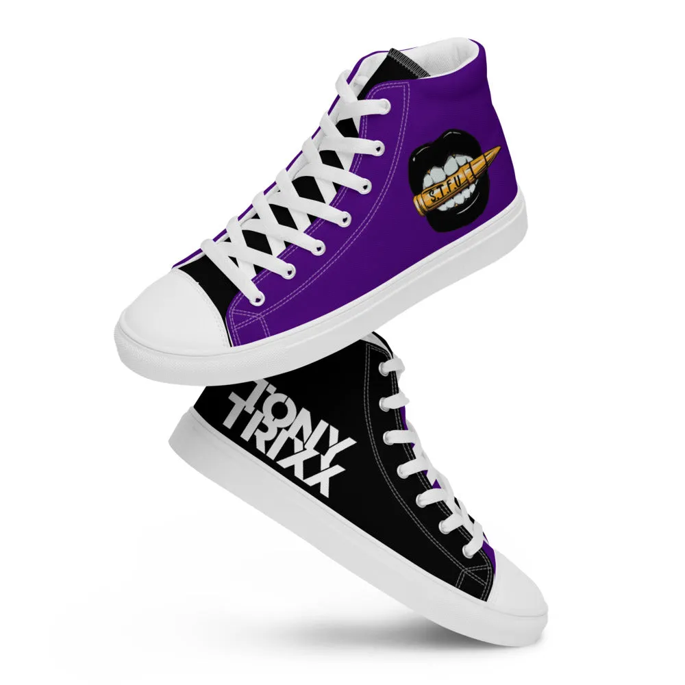 Tony Trixx Chicago Women’s high top canvas shoes - Indigo
