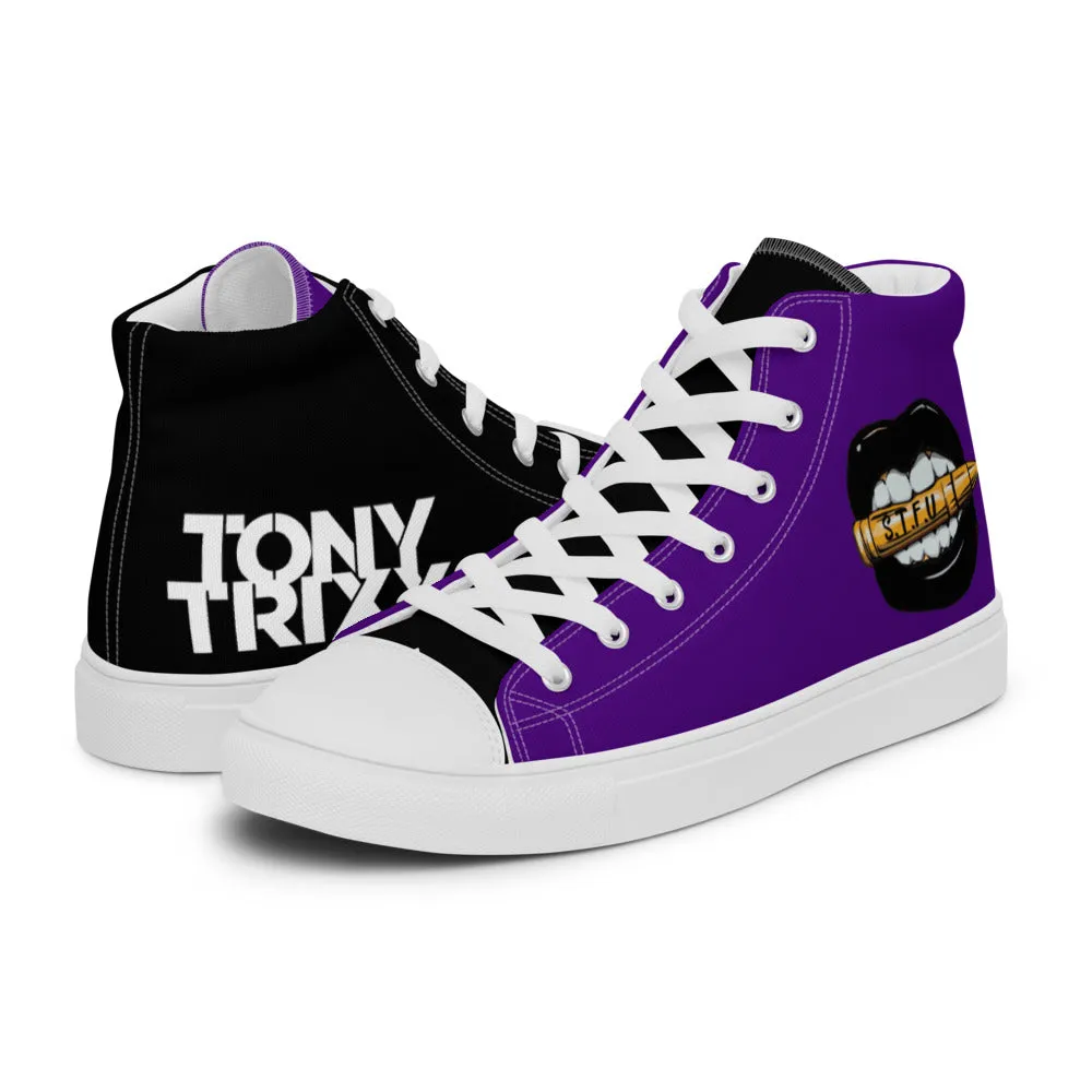 Tony Trixx Chicago Women’s high top canvas shoes - Indigo