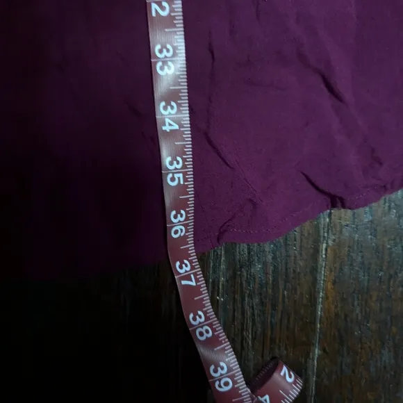 Torrid Burgundy Challis Short Sleeve Ladder Stitch Midi Dress