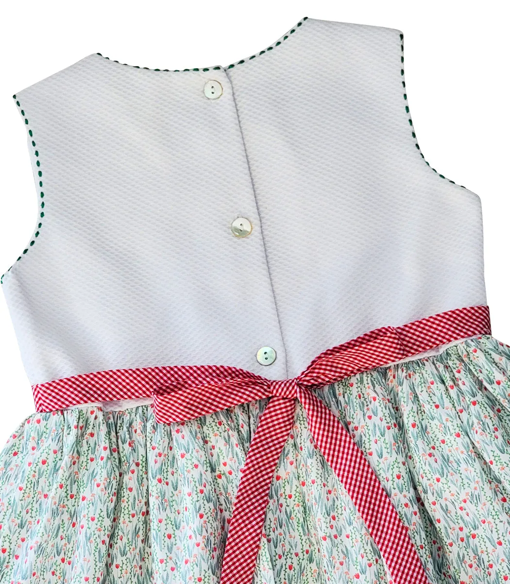 Tulips Applique girls dress
