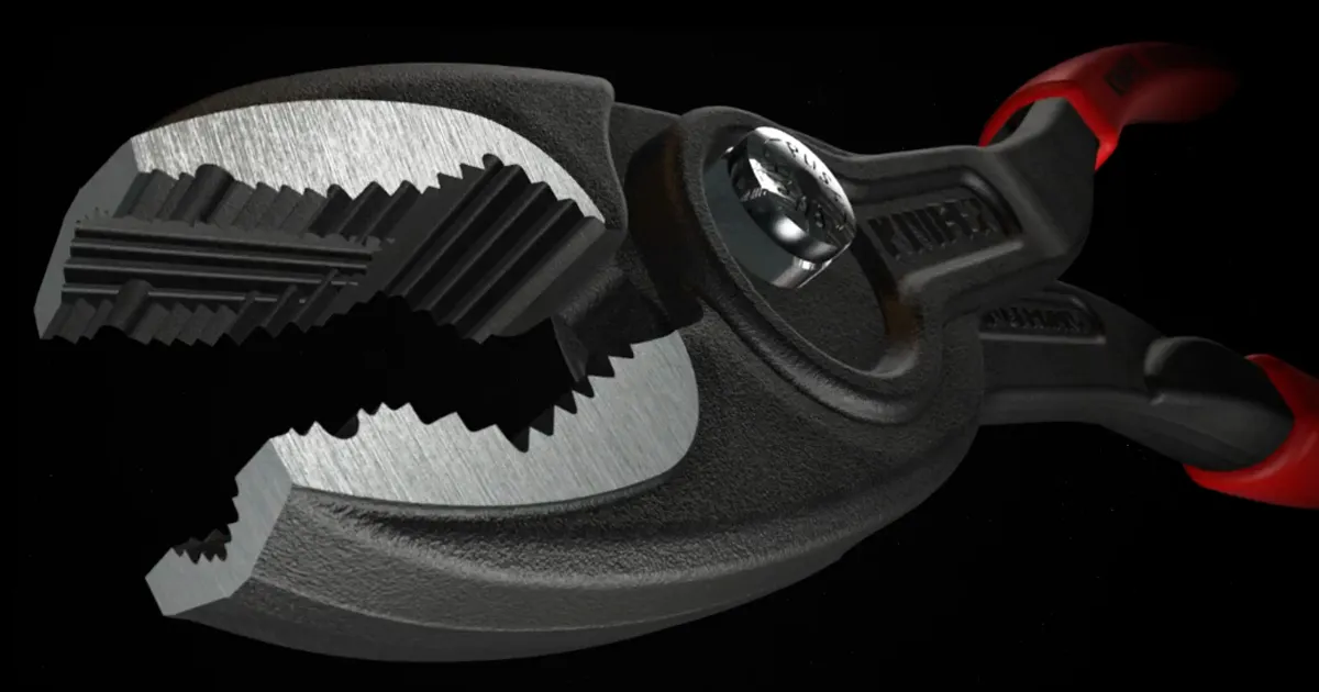 TwinGrip, slip joint pliers multi component grip (Knipex)