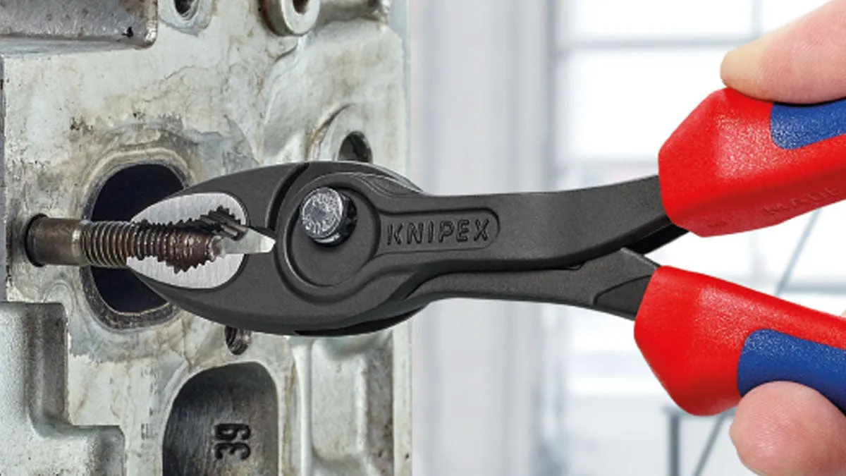 TwinGrip, slip joint pliers multi component grip (Knipex)