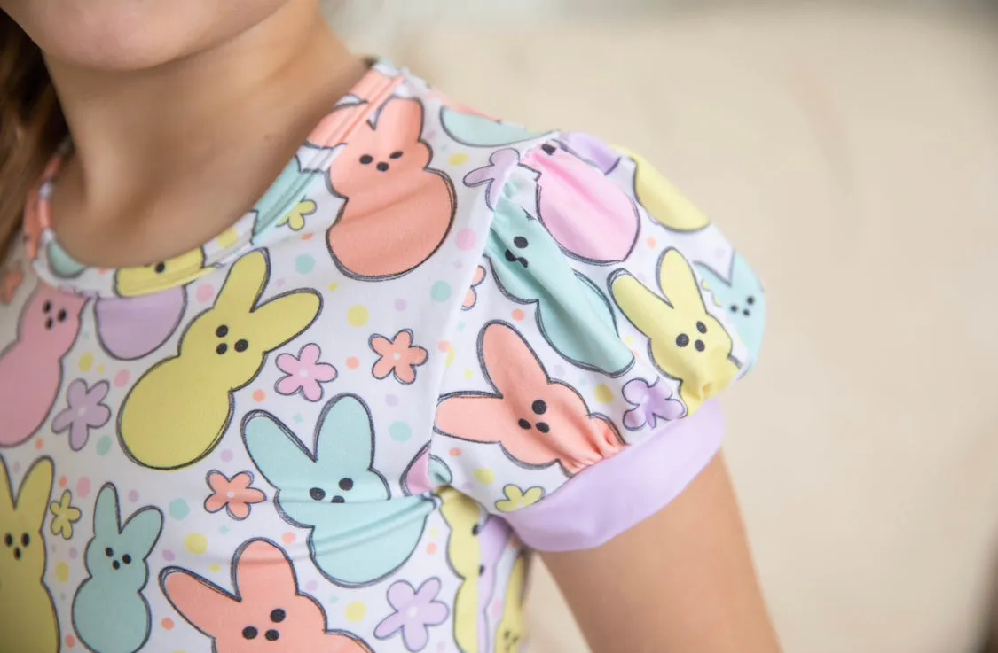 Twirl Dress - Spring Bunnies Poly/Spandex