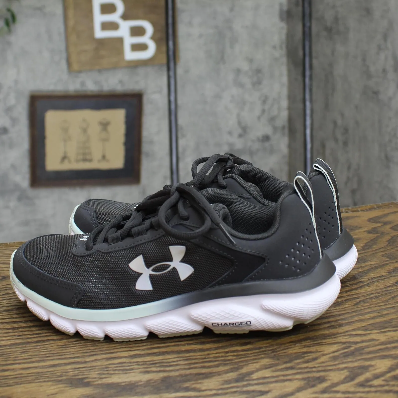 Under Armour Women's Charged Assert 9 Low Top Sneakers Iridescence Gray 5.5M