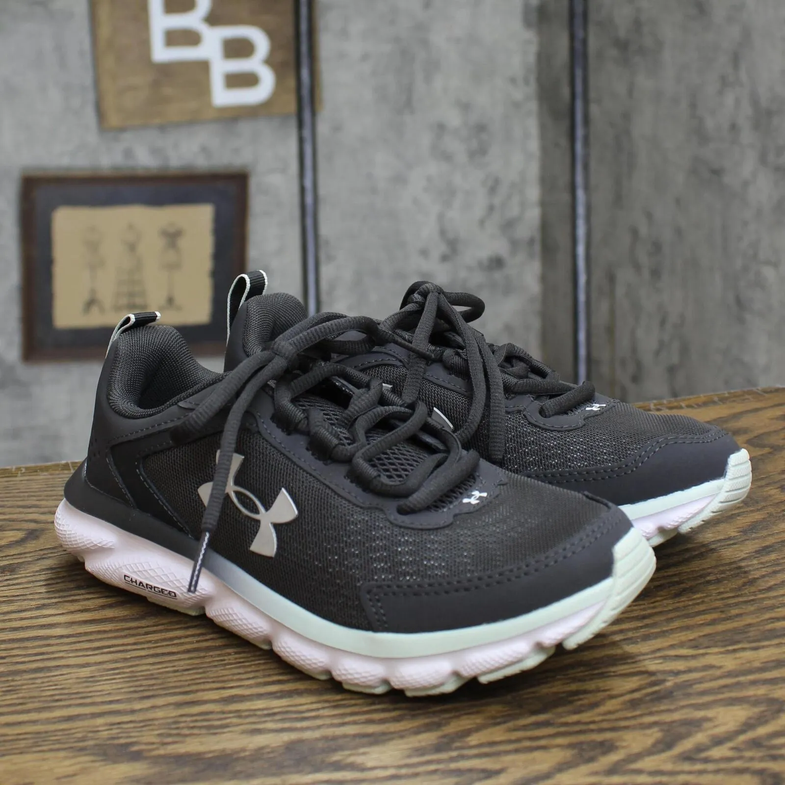 Under Armour Women's Charged Assert 9 Low Top Sneakers Iridescence Gray 5.5M