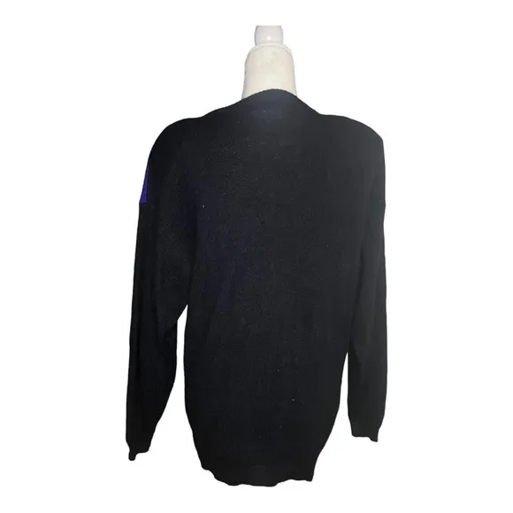 Vintage 80s Sequin Sweater | Bold Geometric Design | Statement Piece Mardi Gras