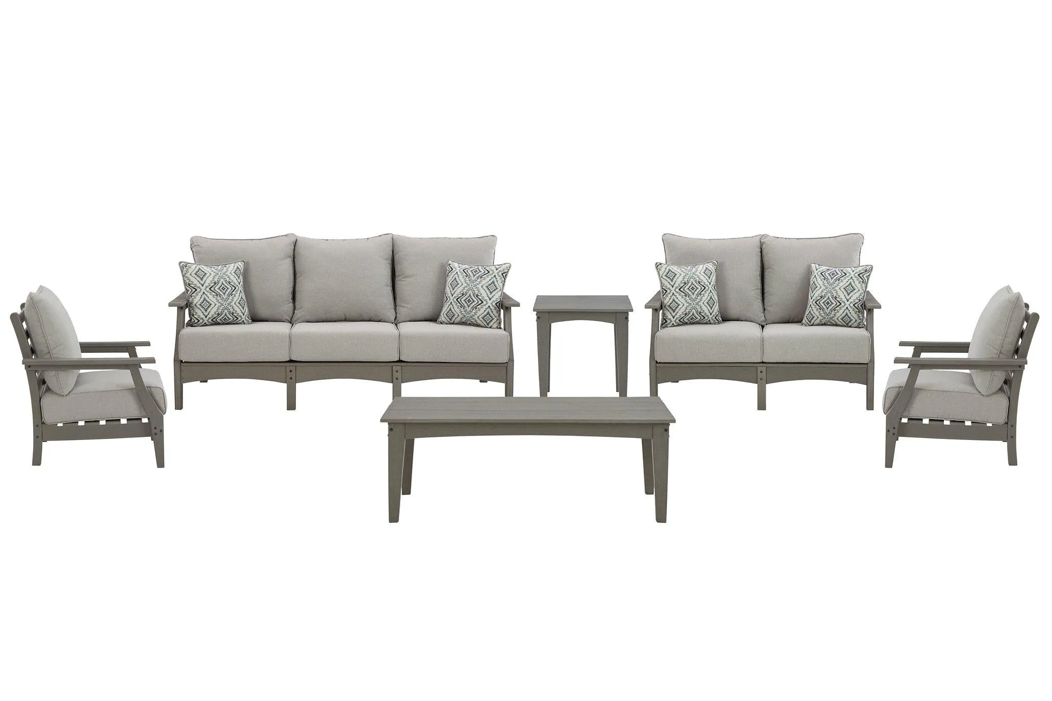 Visola 6-Piece Outdoor Sofa and Loveseat Set